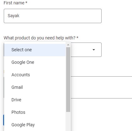 Google One Customer Support