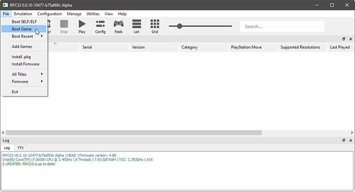 Ps3 On The Pc With Rpcs3 Boot Disc Based Game Ps3 On The Pc With Rpcs3 Boot Disc Based Game
