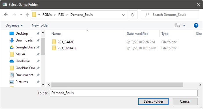 Ps3 On The Pc With Rpcs3 Select Game Folder Ps3 On The Pc With Rpcs3 Select Game Folder