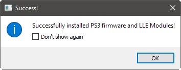 Ps3 On The Pc With Rpcs3 Successful Firmware Installation Ps3 On The Pc With Rpcs3 Successful Firmware Installation
