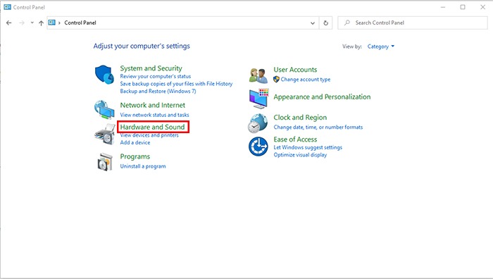 Reduce Background Noise Control Panel