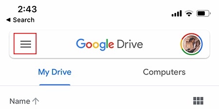 Secure Google Drive Menu Secure Google Drive Menu