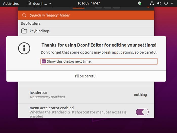 Ubuntu Cant Open Terminal Use Dconf Editor