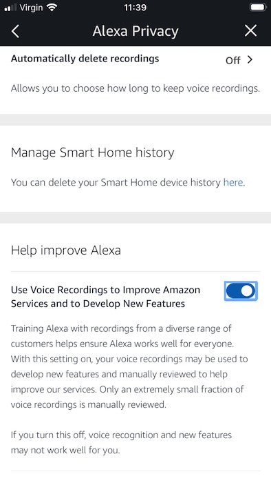 Don't want Amazon employees listening-in on your recordings? You an opt out of Amazon's research.