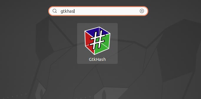 Check Hashes With Gtkhash In Main Menu