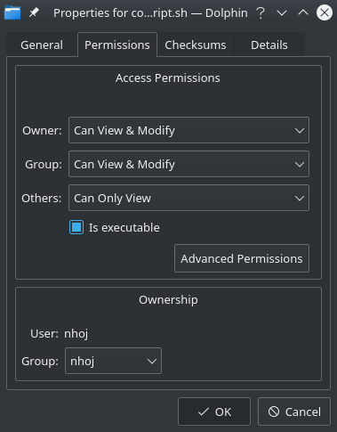 Compton Kde Permissions