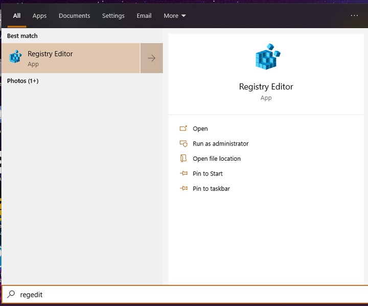Enable Last Active Click Windows 10 Regedit