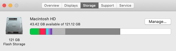 How Much Storage Mac About Storage