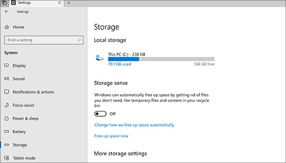 How Much Storage Mac Windows Storage