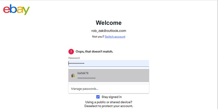 How To Autofill Passwords Google Chrome Ebay