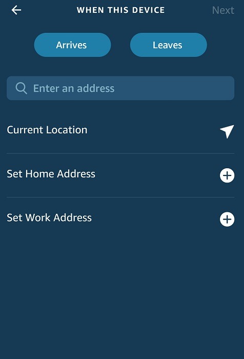 How To Setup Geofencing With Amazon Alexa Routines Choose Location