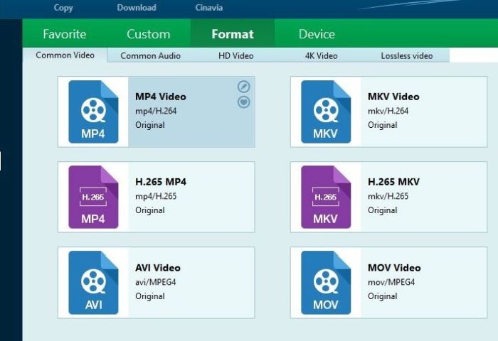 Leawo Profmedia Formats