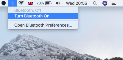 Double-check that Bluetooth is enabled on your Mac.