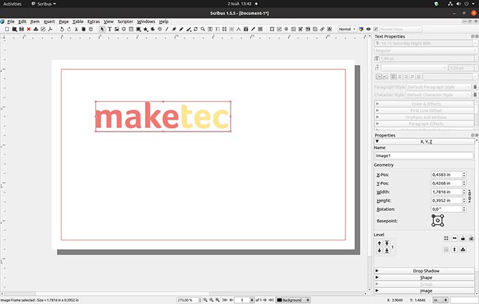 Make Business Card With Scribus Import Logo Make Business Card With Scribus Import Logo