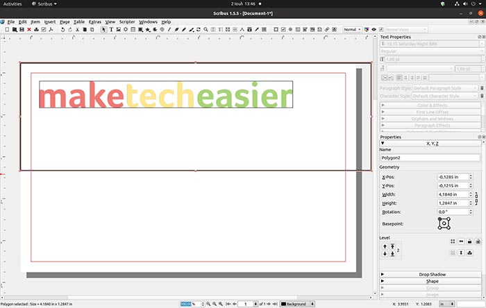 Make Business Card With Scribus Move Logo Make Business Card With Scribus Move Logo