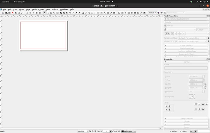 Make Business Card With Scribus Scribus Workspace Make Business Card With Scribus Scribus Workspace