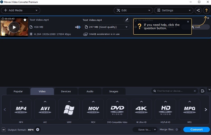 Movavi Video Converter 20 Premium Conversion Test