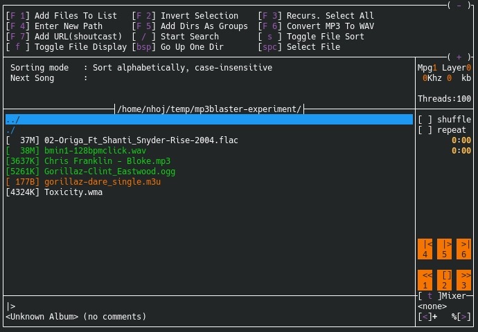Mp3blaster Filetypes