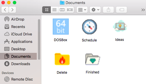 You can use a different graphic for every single file and folder across your Mac.
