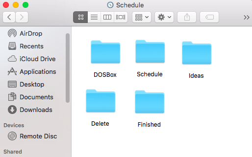 By default, Apple use exactly the same icon for every file and folder across macOS.