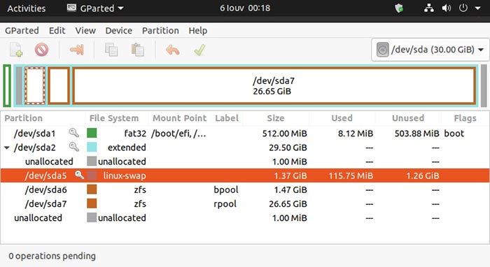 Realistic Swap In Ubuntu Gparted Swap Partition