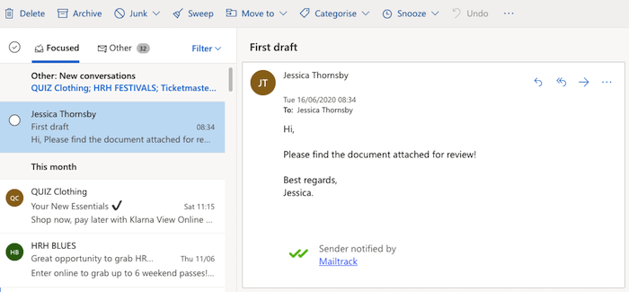 All emails that have read receipts enabled, also have a "MailTrack" signature. 
