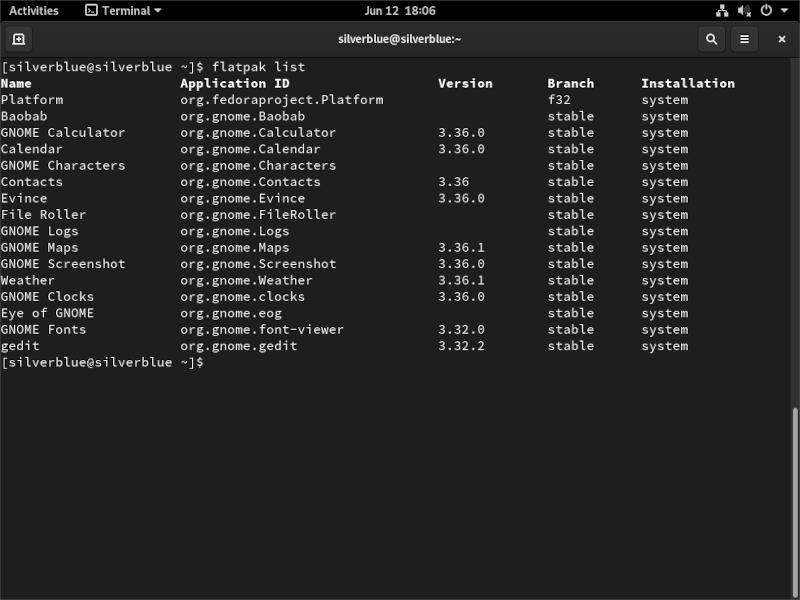 Silverblue Flatpak List