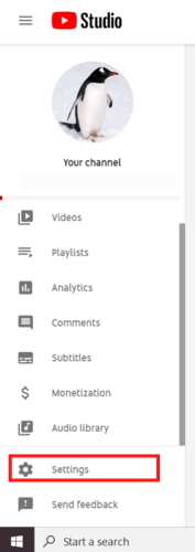 Video Watermarks Youtube Settings