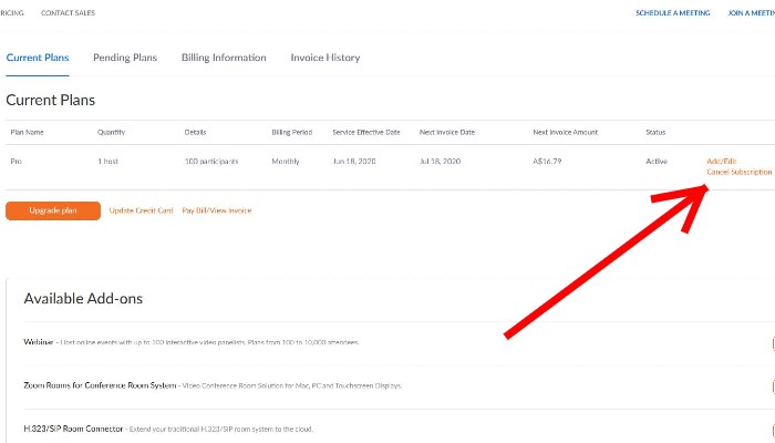 Zoom Cancel Plan Zoom Cancel Plan