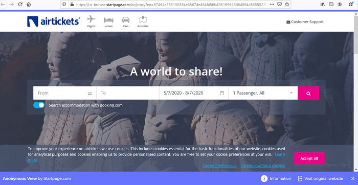 Anonymize Google Startpage Anonymous View 1