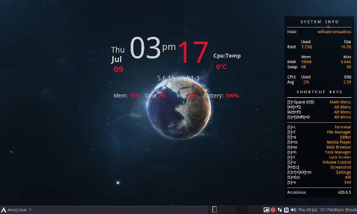 Arcolinux Appearance