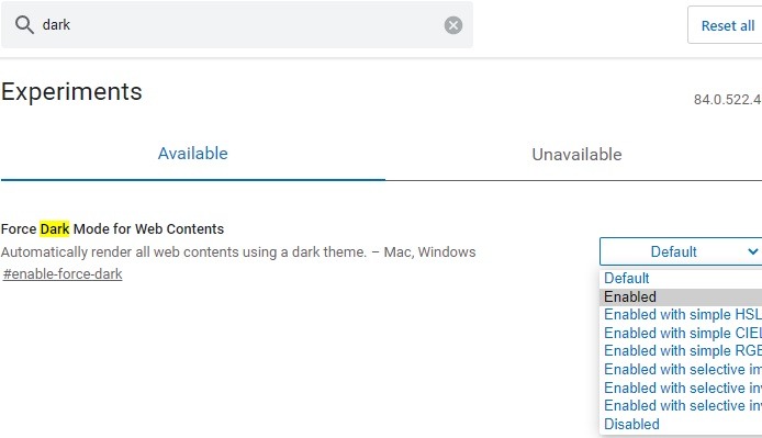 Edge Flags Focus Dark Mode 1