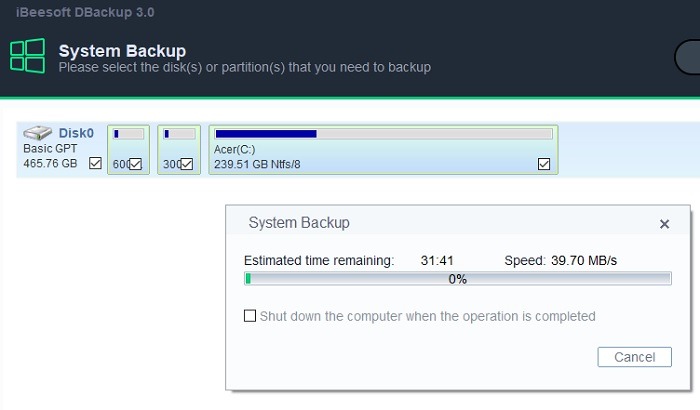 Ibeesoft Dbackup System Backup