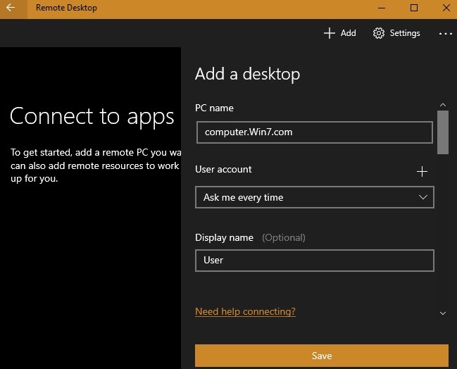 Microsoft Rd Connect To Apps 1