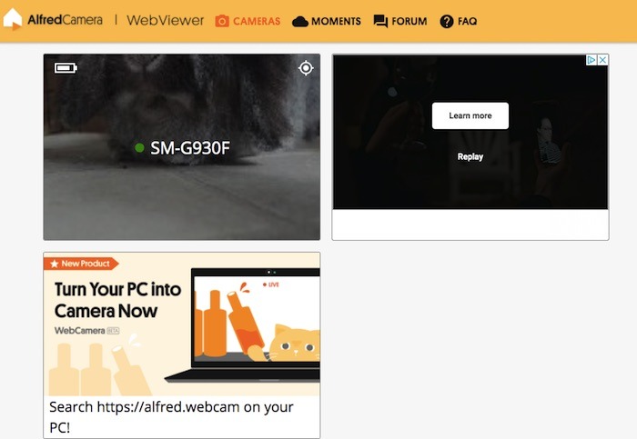You can now view the live feed from any Camera device, via your web browser.