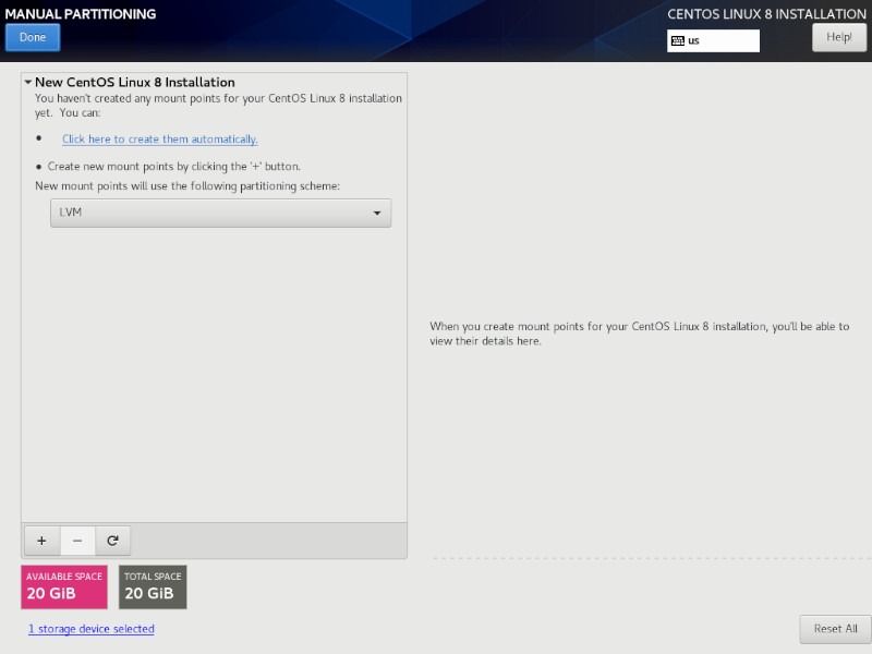 Anaconda Centos Manual Partitioning