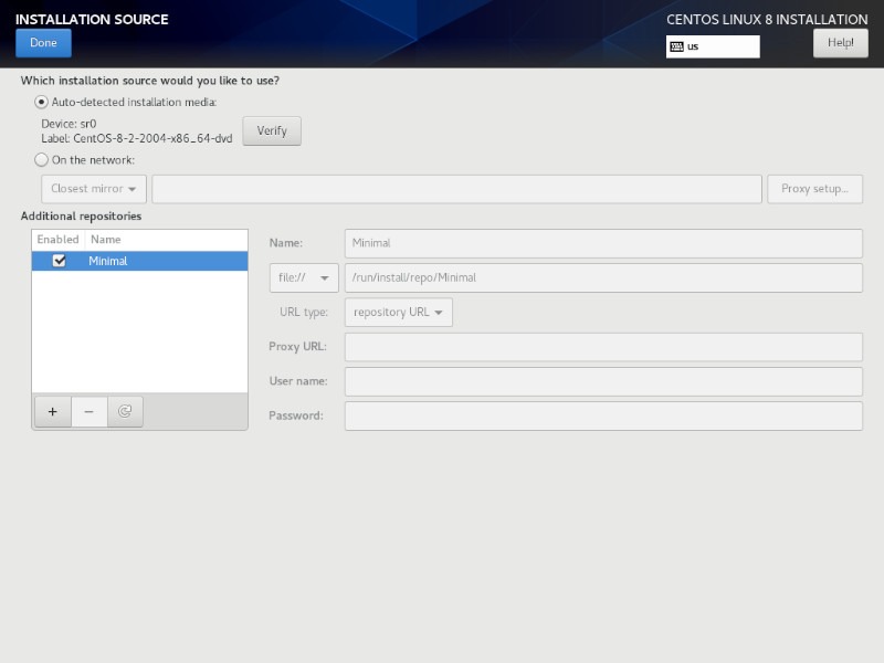 Anaconda Installation Source