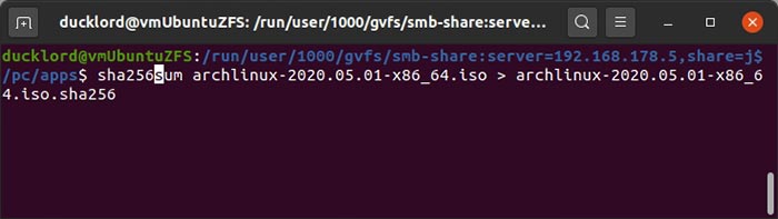 Check Hashes With Gtkhash Terminal Hash To File