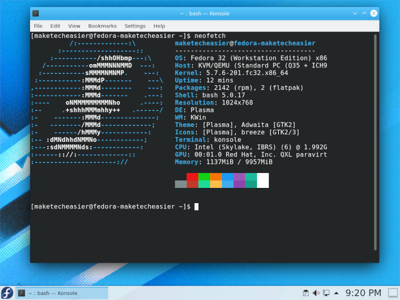 Fedora Desktop Switch Kde Desktop