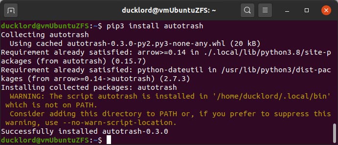 Keep Ubuntu Clean With Autotrash Pip Install