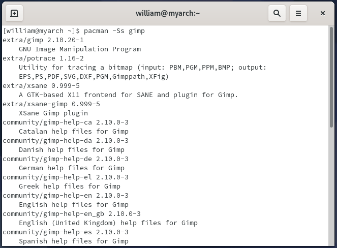 Mastering Pacman Search Packages