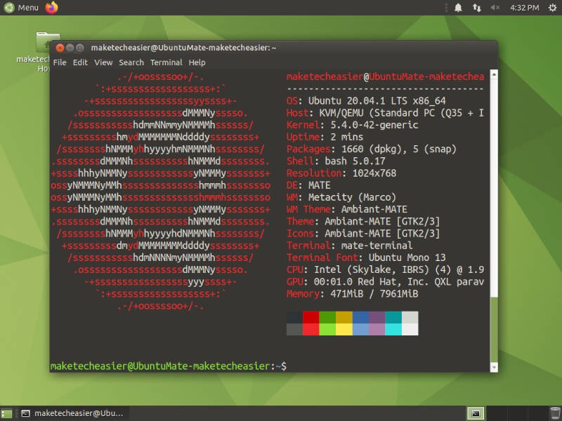 Mate Ubuntu Neofetch
