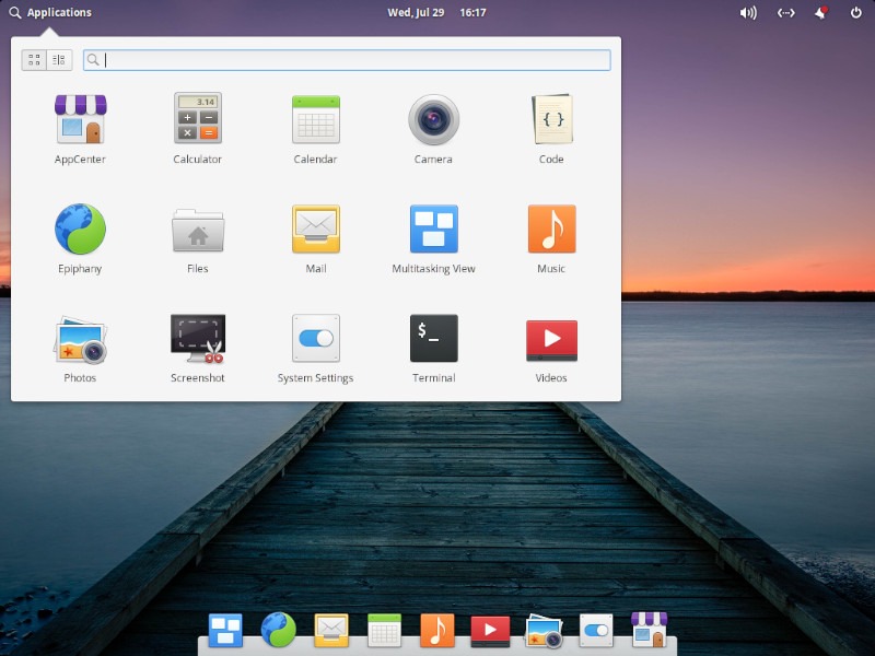 Pantheon App Menu Search