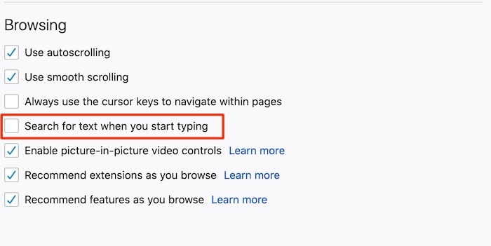 Search For Word Webpage Firefox Browsing