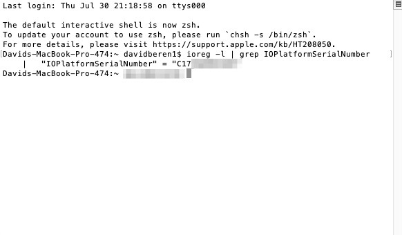 Six Ways Macbook Serial Number Terminal Ioplatform