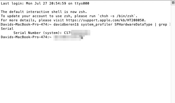 Six Ways Macbook Serial Number Terminal System Profiler