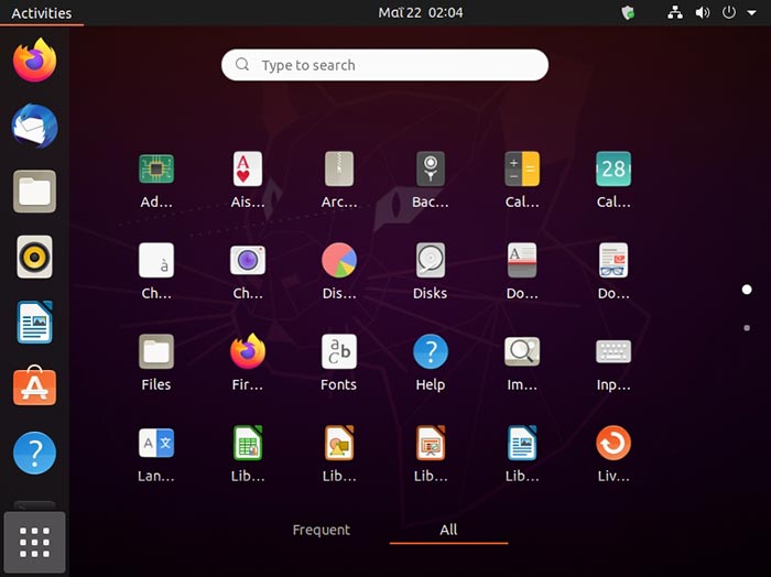 Ubuntu Vs Mint Ubuntu Apps Menu
