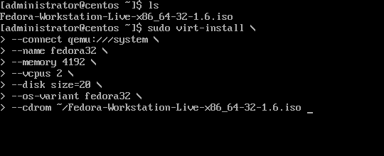 Virt Server Virt Install