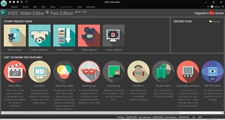 Vsdc Free Video Editor Review Dashboard
