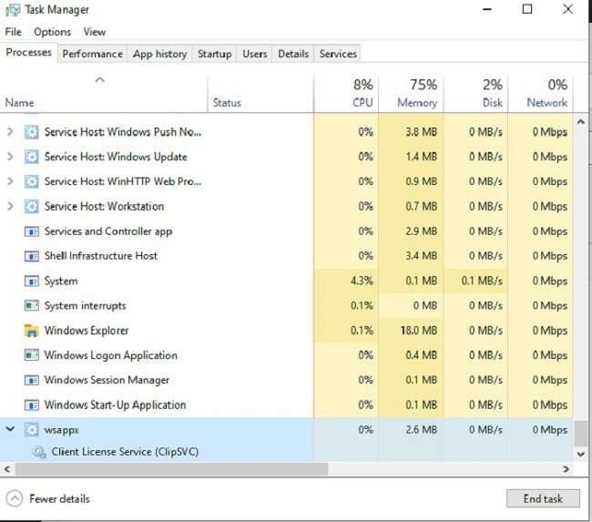 Wsappx High Disk And Cpu Usage Fix It Wsappx